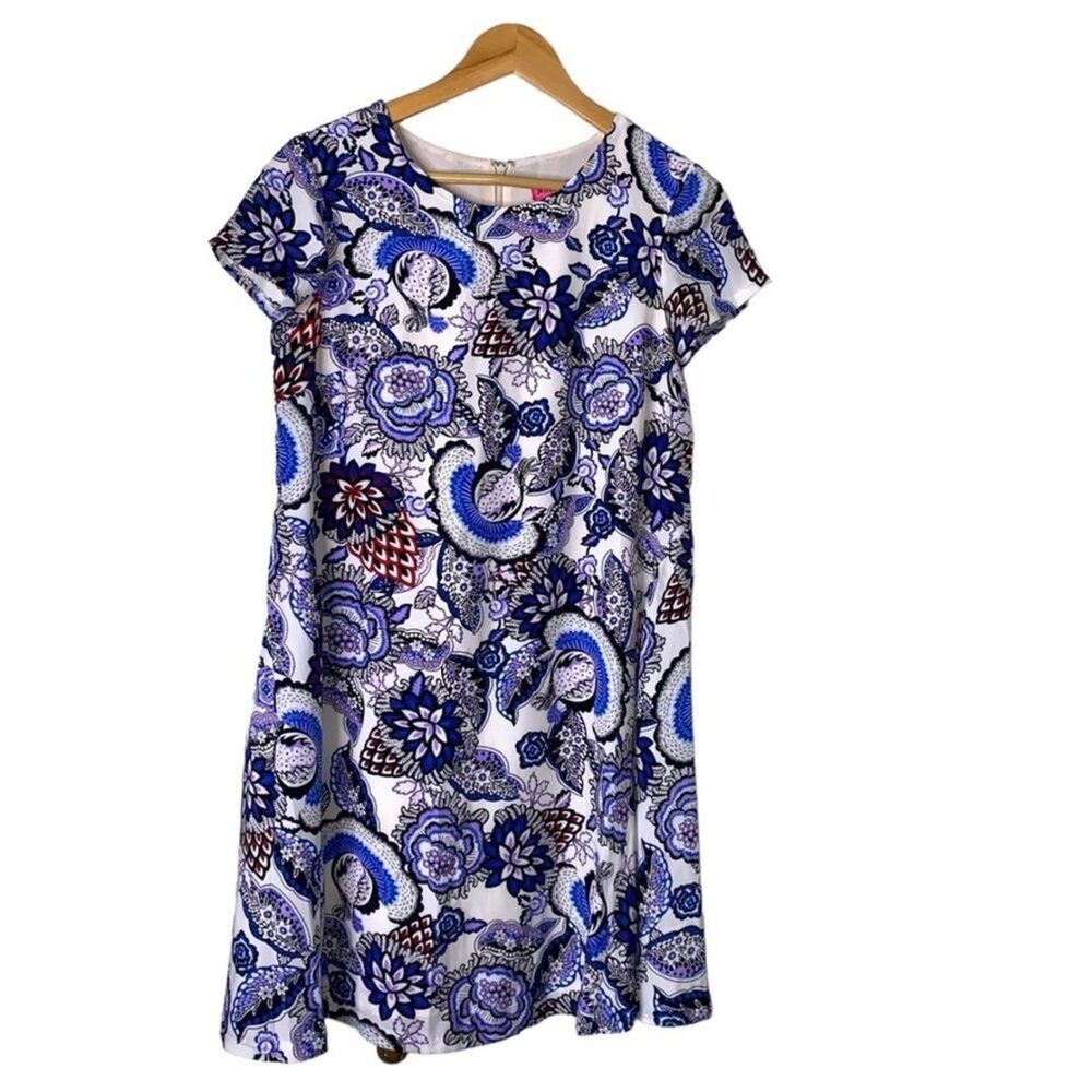 Betsey Johnson A-Line Floral Print Dress Women Size 4